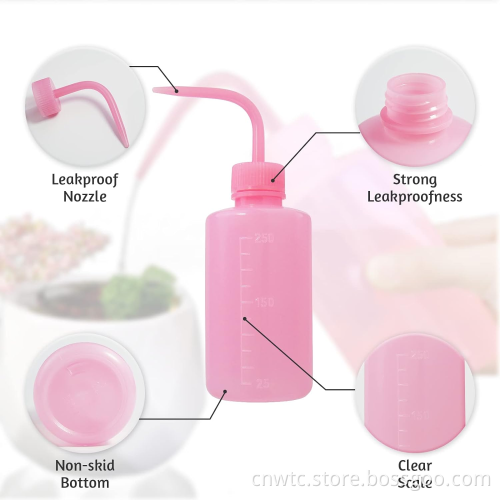 Lab Plasticware: Squeeze Type Plastic Wash Bottles in 250ml, 500ml, and 1000ml Sizes - Multipurpose Laboratory Bottles